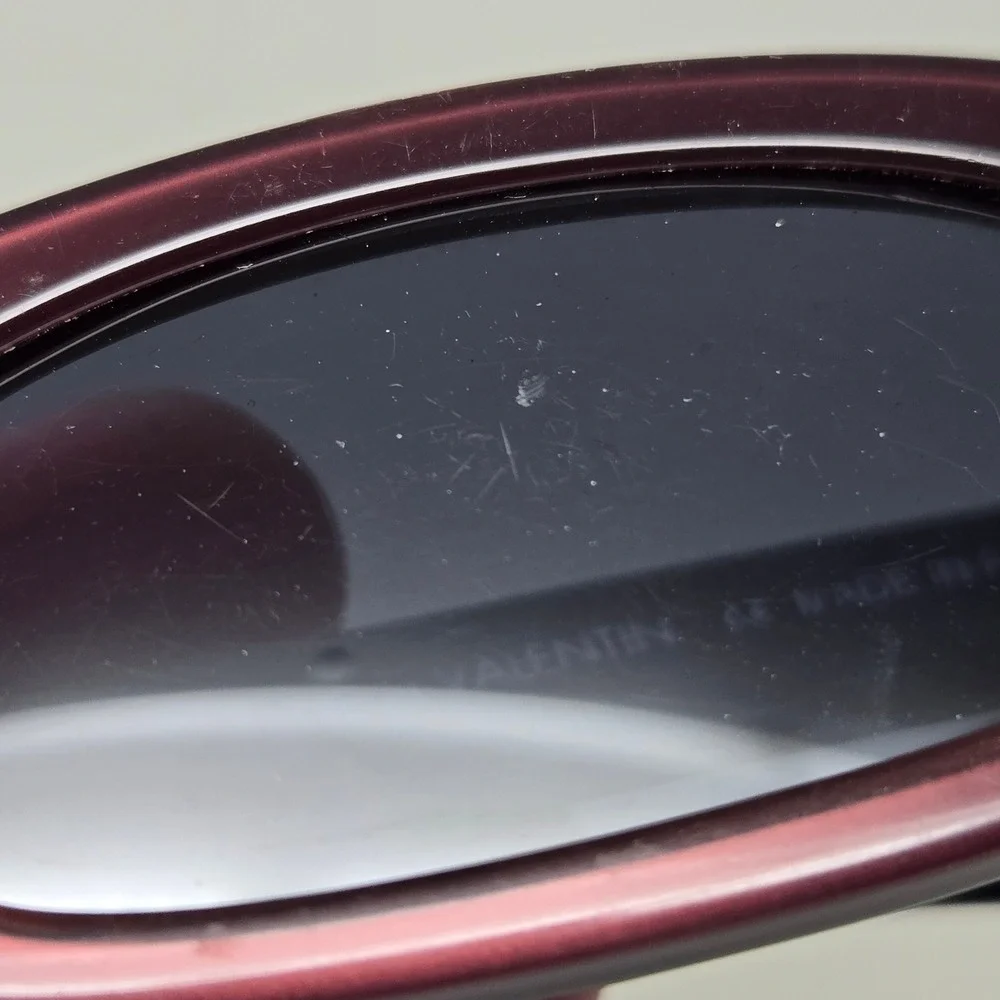 Anne et Valentin Sienne 0130 Sunglasses Burgundy Blue Made in France Oval